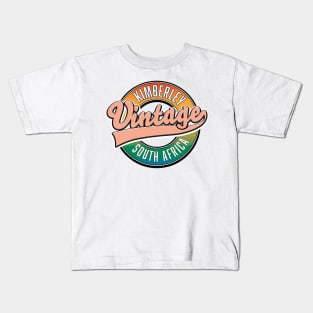 Kimberley south africa vintage logo Kids T-Shirt